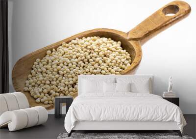 rustic scoop of sorghum grain Wall mural