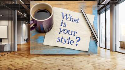 What is your style? Wall mural