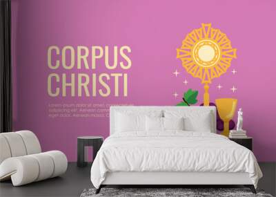 happy corpus christi banner template Wall mural