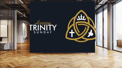 vector trinity sunday background template Wall mural