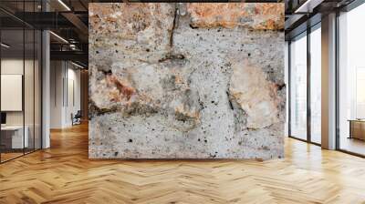 grey concrete texture with brown stone Wall mural