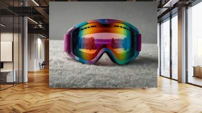 
Multicolored ski goggles, insulated. Wall mural