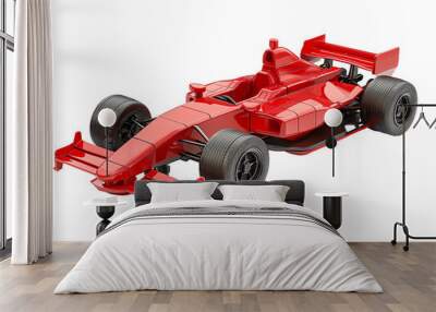 a red toy race car Wall mural