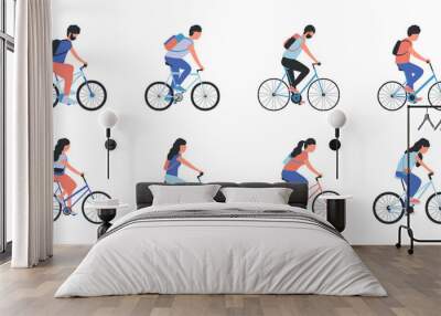 Bicycle Riding Wall mural