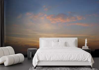 multicolor lights and clouds during sunset  Wall mural