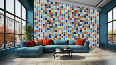 colorful mosaic wall background Wall mural