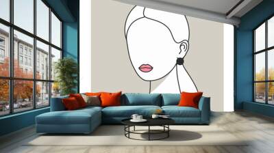 girl portrait Wall mural