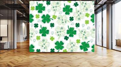 pattern happy st patrick's day  Wall mural