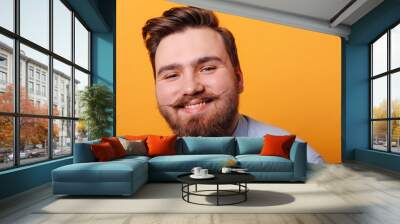 Portrait of a man in the studio Wall mural