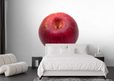 Red apple without a stalk. Isolated on a white background. Wall mural