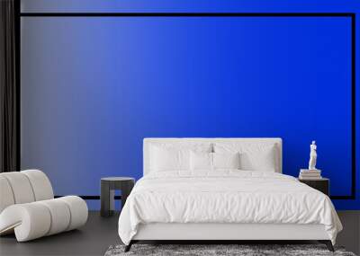 Abstract blue background with black frame Wall mural