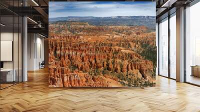 Scenic view in Bryce Canyon National Park in Utah, USA, on summer day Wall mural