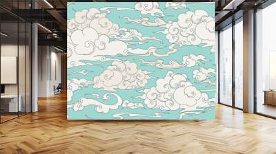 Seamless cloud pattern
 Wall mural