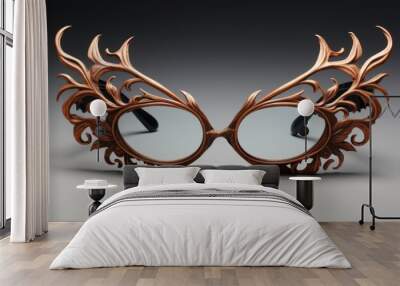 A pair of glasses that are shaped like a dragon Wall mural