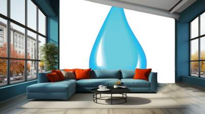 Water drop icon. Vector illustration Wall mural