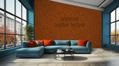 Seamless Vector Leather Texture Wall mural