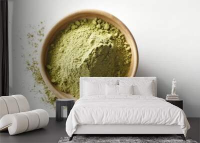 Bowl with tea matcha Wall mural