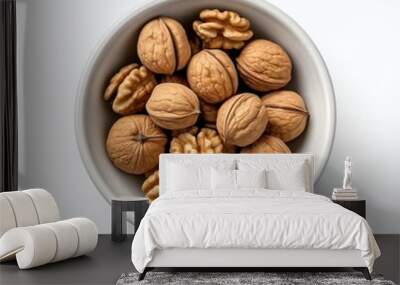 Walnuts in bowl Wall mural