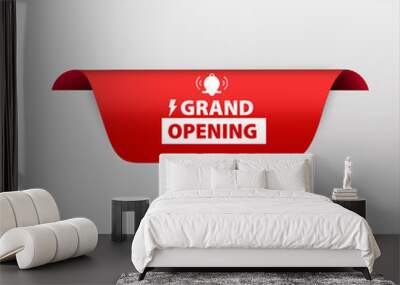 red flat web banner for grand opening sale banner and design Wall mural