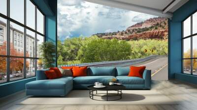 Beautifil Highway in Utah landscape in the USA Wall mural