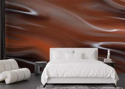  Abstract  background of melted chocolate and caramel .Digital art illustration  Wall mural