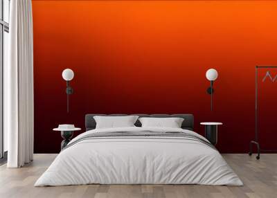 Orange black colors gradient background, grainy texture effect Wall mural