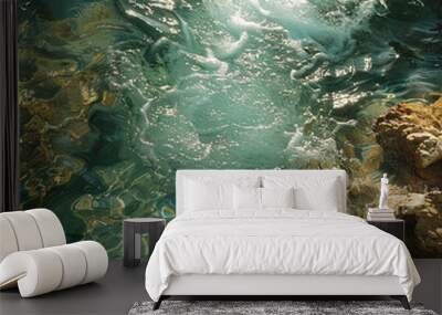 coral reef and sea Wall mural