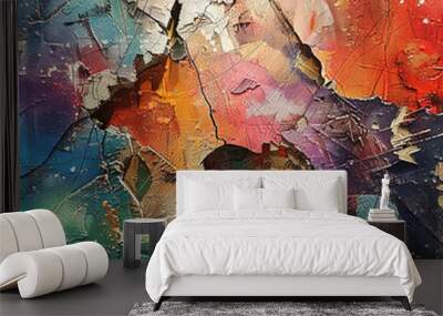 cracked wall Wall mural