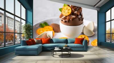 Chocolate stuffed egg Wall mural