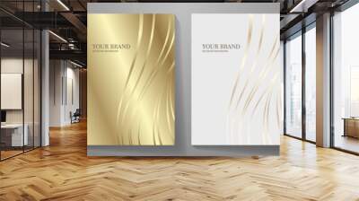 Black and gold elegant cover design set. Modern Luxury vector art background. Premium fashionable template for cover design, invitation, flyer, wedding card, note book, menu design.	
 Wall mural