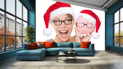 Christmas glasses eyewear sale concept Wall mural