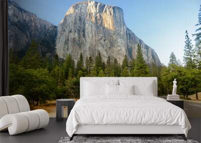 El Capitan road through Yosemite National Park USA Wall mural