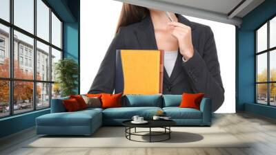 real estate agent thinking - business decision Wall mural