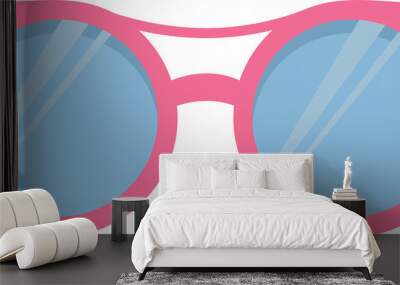 glasses Wall mural