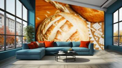 bread and wheat Wall mural