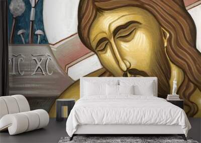 Jesus at the cross Wall mural