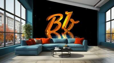 letter b Wall mural