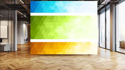 Abstract color banner Wall mural