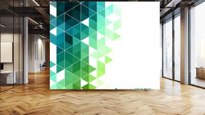 Abstract retro geometric background. Template brochure design Wall mural