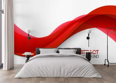 Abstract smooth wave motion illustration Wall mural