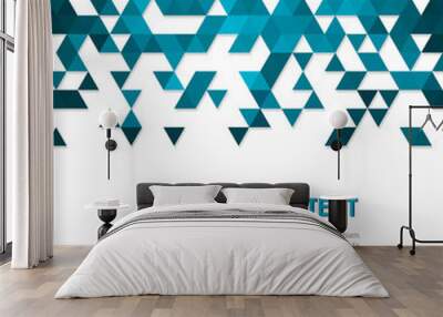 Abstract technology background  with triangle Wall mural