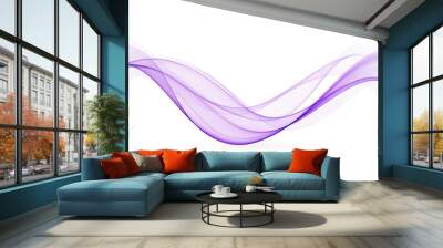 abstract vector background, futuristic wavy Wall mural