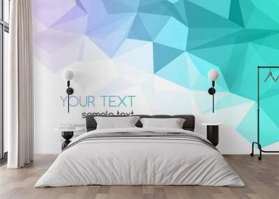 vector abstract geometric background with triangle Wall mural