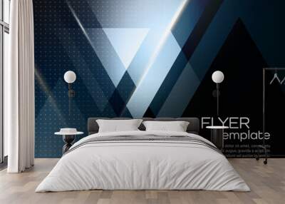 Vector abstract geometric background with triangle Wall mural