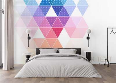 vector abstract geometric banner with triangle Wall mural