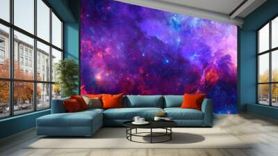 Cosmic background with a nebula in deep space Wall mural