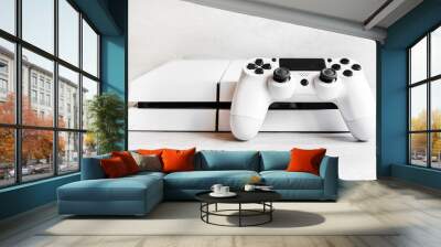 console games and remote control, play computer games, entertainment, virtual world Wall mural