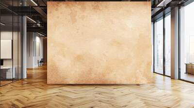 Vintage old paper banner background, Grunge brown paper texture or background with vignette. Wall mural