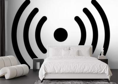 Wi-fi signal symbol. Internet connection. Vector illustration Wall mural