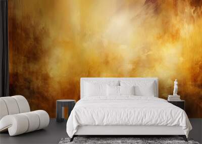 Gold grunge painted background or texture Wall mural